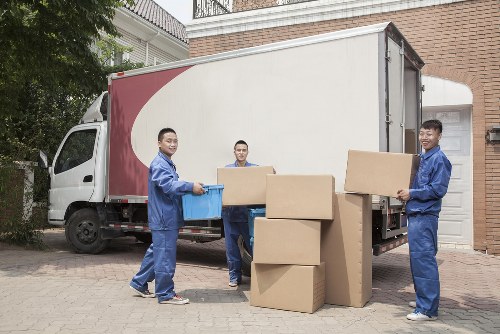 Man and van team preparing a safe loading process