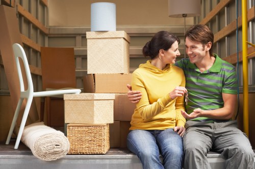 Local Bermondsey removal service loading furniture and household items for transport